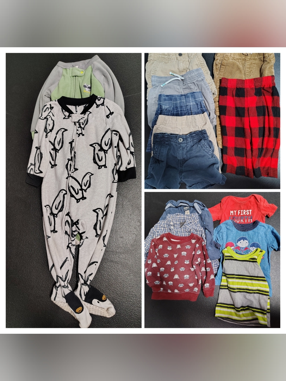 12 Months Baby Boy Clothes Lot